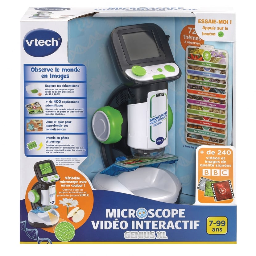 Microscope vidéo interactif Vtech - Genius XL - Jardinage créatif enfant