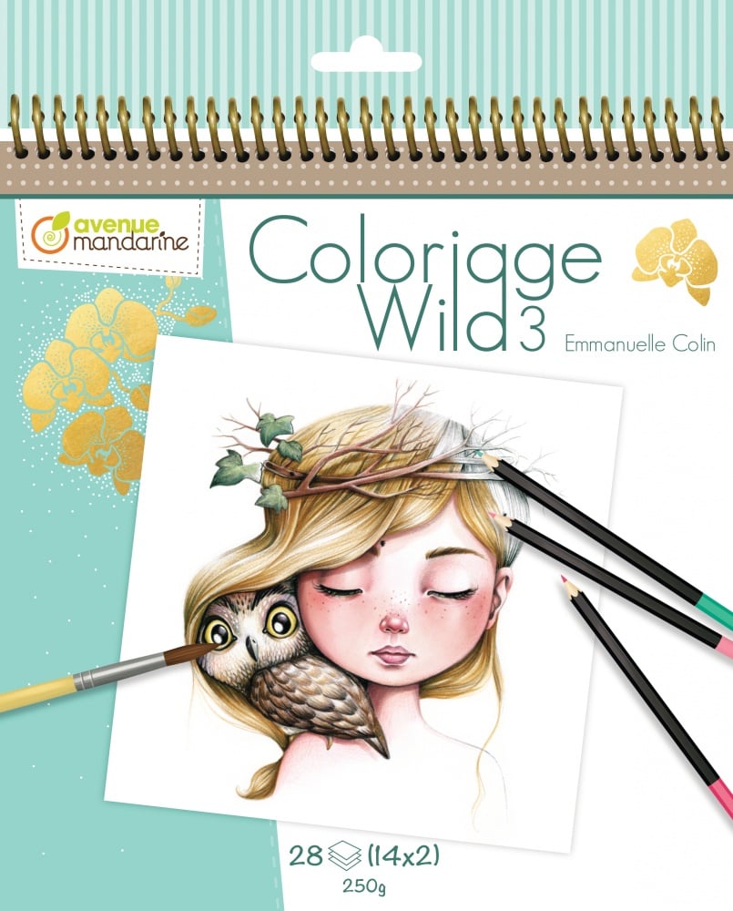 Carnet de coloriage - Wild 3 - Plastique créatif - Supports de dessin et  coloriage