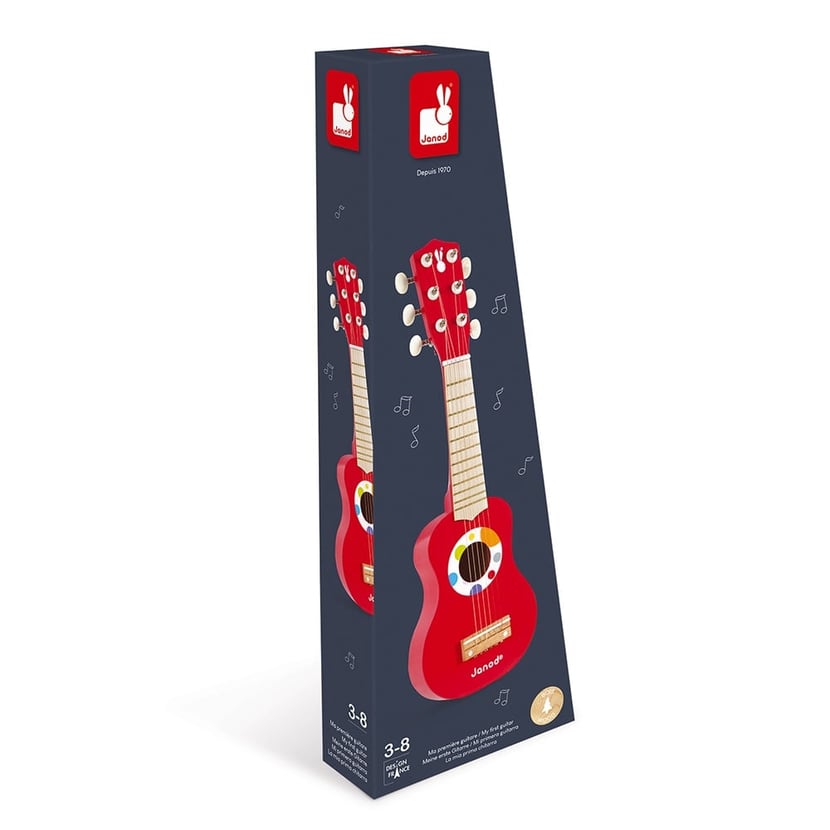 23 mini guitare enfant en bois avec 6 cordes jouets musicaux