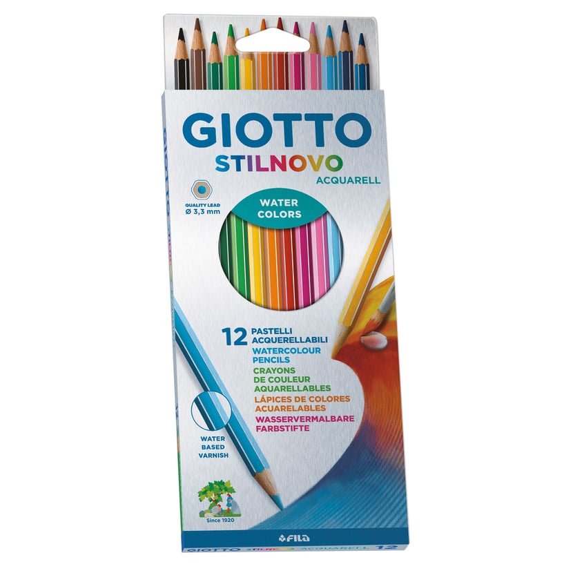 Jovi - Lot de 12 crayons de couleur Woodless, Forme ergonomique, Couleurs  vives et intenses, Idéals pour dessiner et colorier, Pointe rñesistante  (734/12) : : Jeux et Jouets