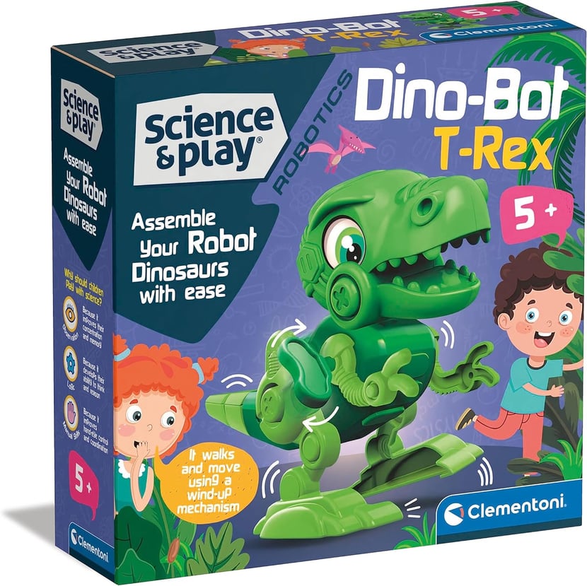 Robot à assembler - Dino Bot T-Rex - Jeux Sciences naturelles - Jeux  scientifiques - STEM - Jeux éducatifs