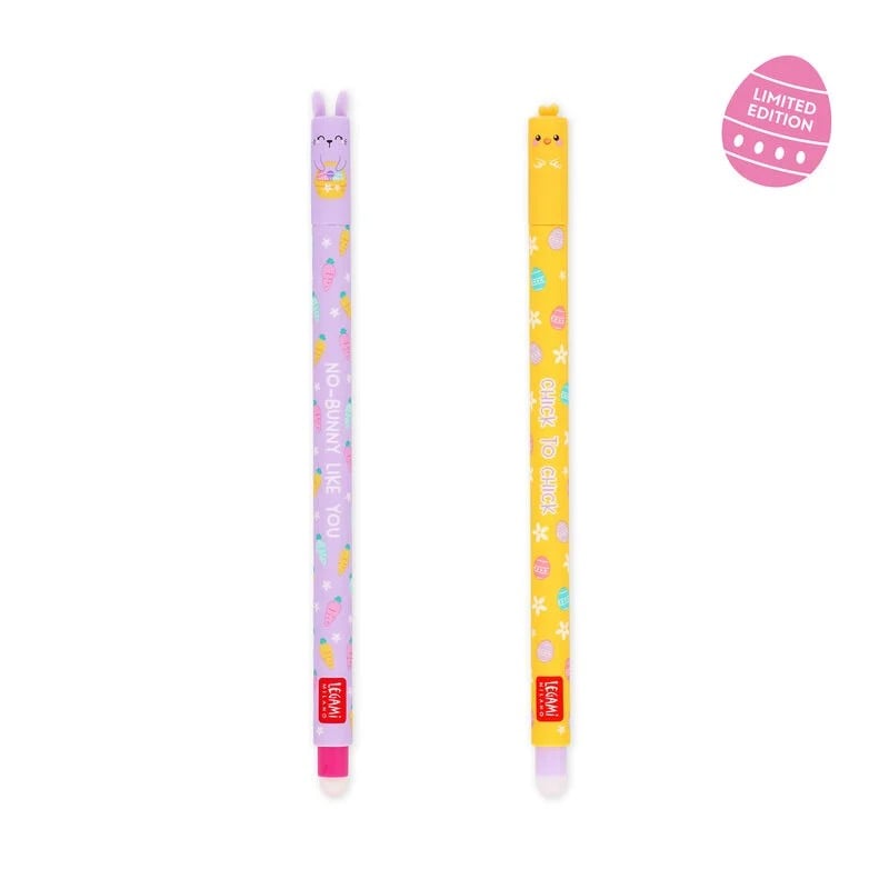 Stylos Legami Lot De 8 Stylos Gel Effaçables LEGAMI - 0.7mm - Motifs Animaux - Encre Thermosensible Stylo Effacables - 11