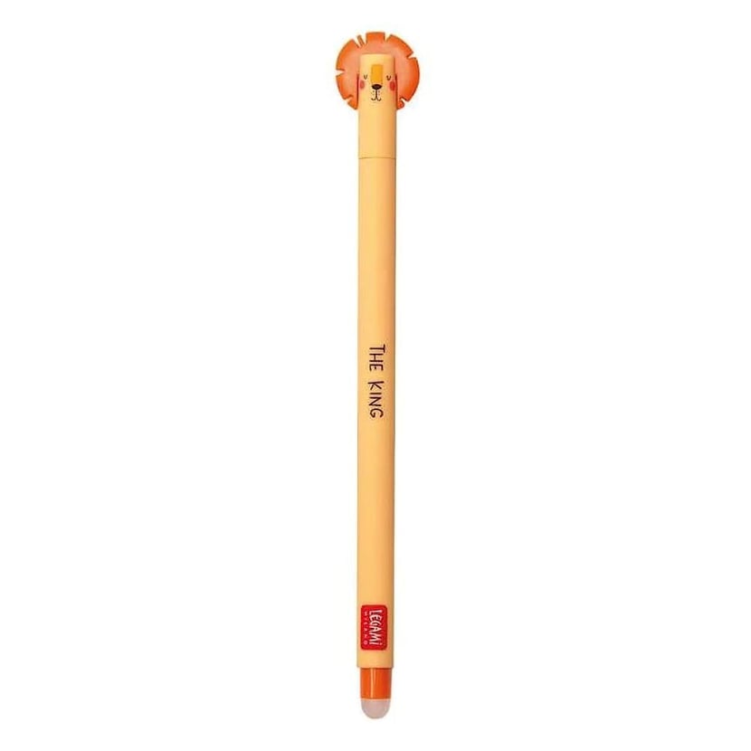Stylo à encre gel effaçable Legami - Erasable Pen - Orange - Pointe moyenne  0,7 mm