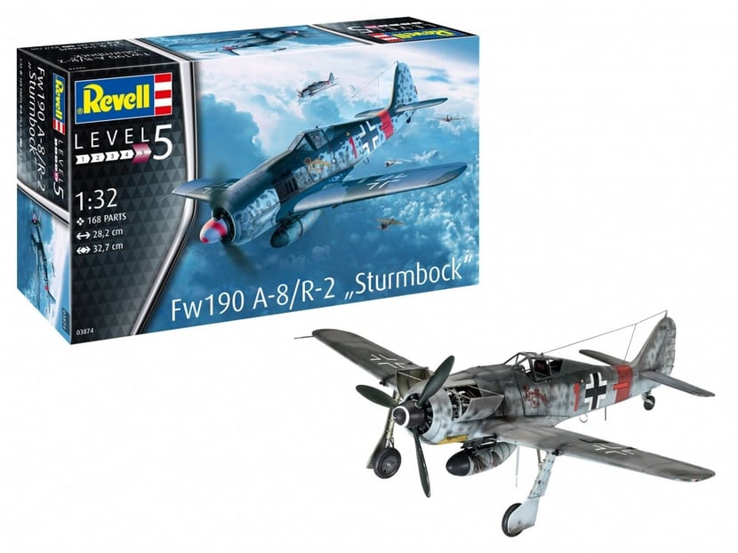 Maquette avion - Fw190 A-8/R-2 Sturmbock - Kits maquettes tout inclus -  Maquettes