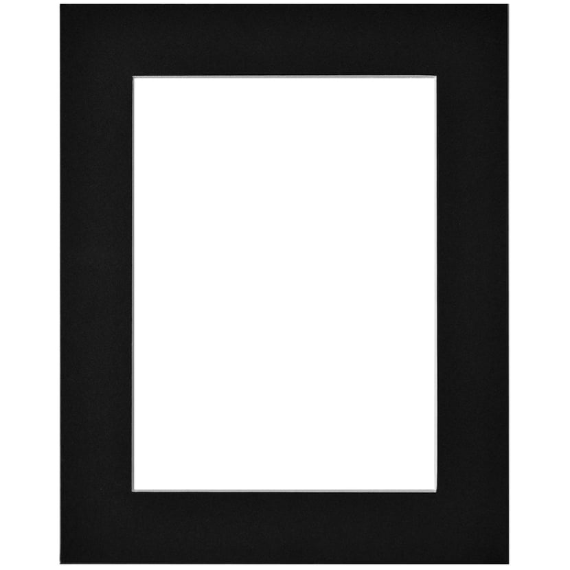 Passe partout pour cadre 13 x 18 cm ext - 10 x 15 cm int - noir