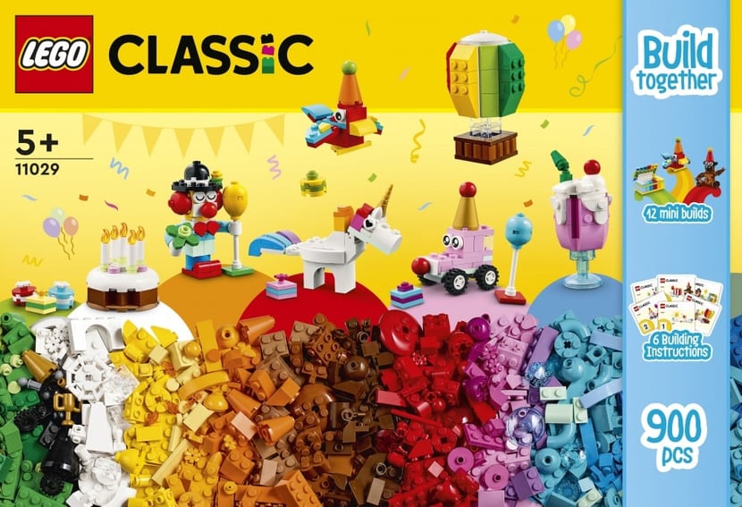 LEGO® Classic 11029 Boîte de Fête Créative avec 12 Mini Jouets en Briques :  Licorne, Clown - Cdiscount Jeux - Jouets