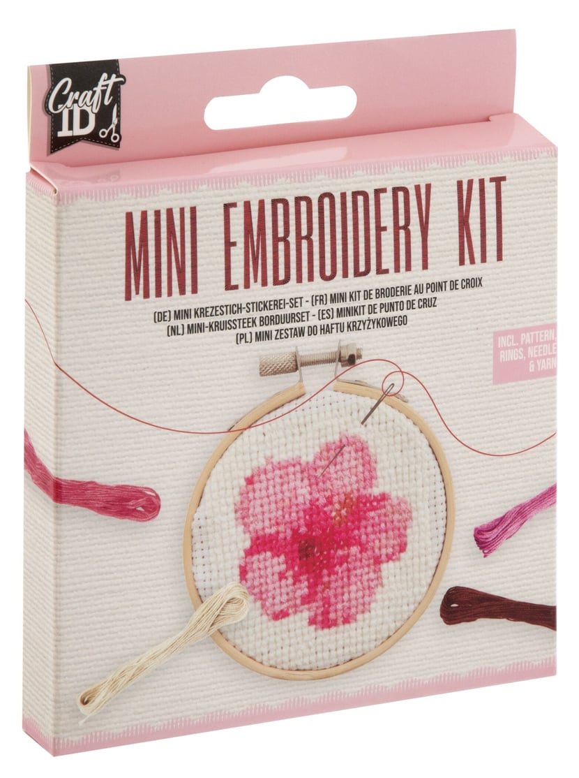 Mini kit de broderie Craft Id - Fleurs