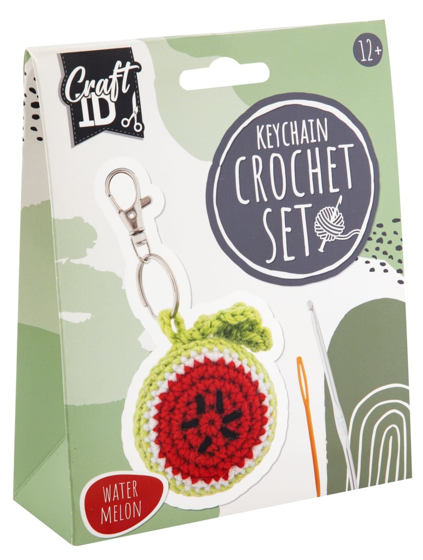 Kit porte-clés au crochet Craft It - Pastèque