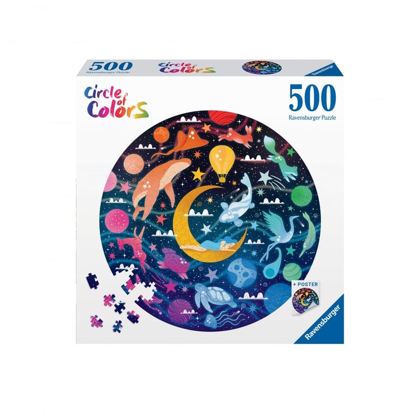 Puzzle 500 pièces Les couleurs – Pièce rapportée