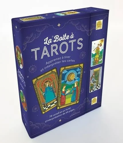 Jeu De Tarot, 78 Cartes De Tarot En Feuille D'or Et Livret D