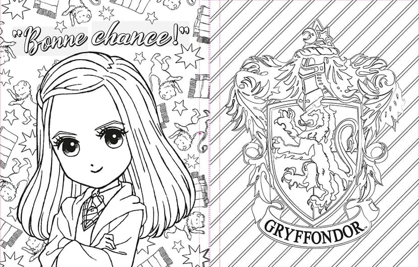 Coloriage Harry Potter Hermione - Coloriage Gratuit à Imprimer