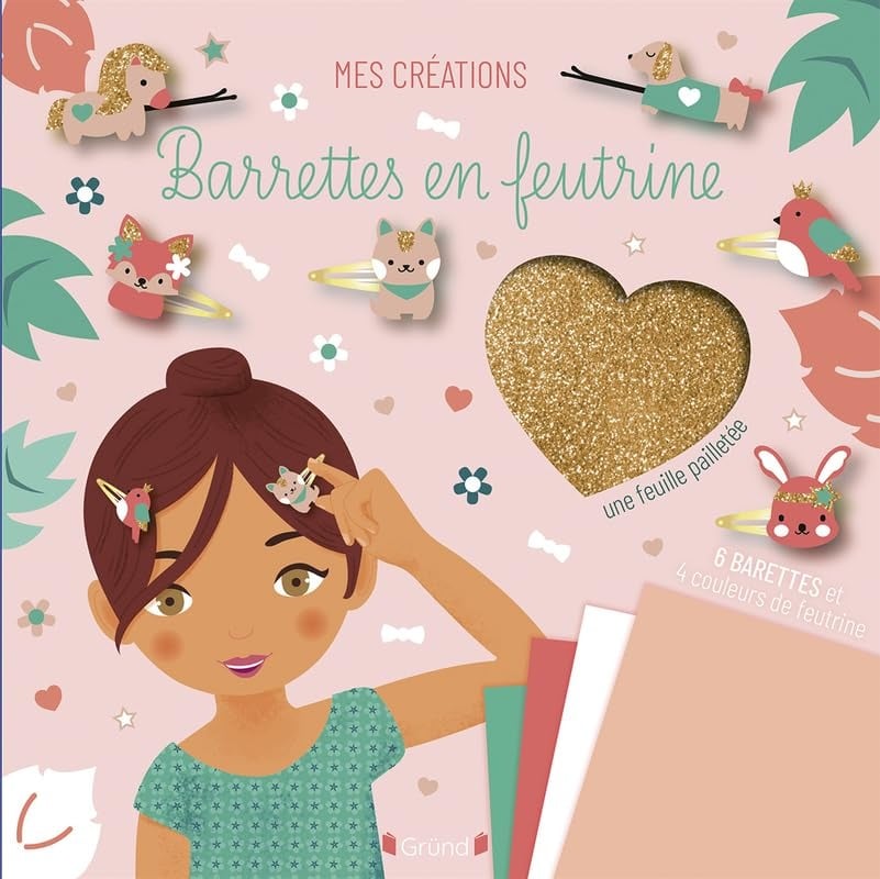 Pochette barrettes en feutrine Livres jeux et d'activités Cultura