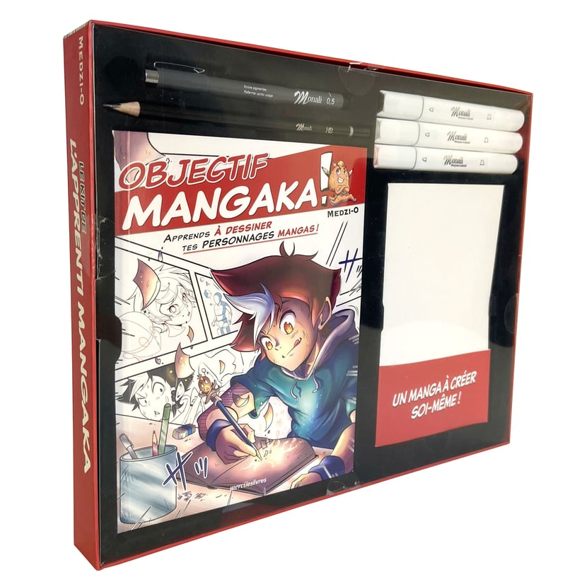 Kit de l'apprenti mangaka - Un manga à créer soi-même ! (coffret