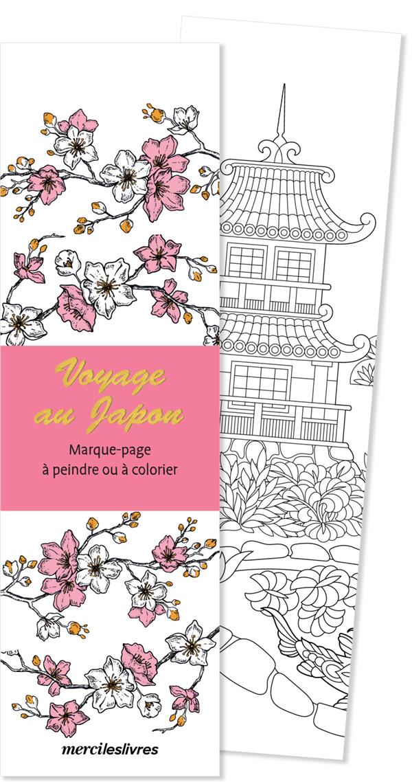 Marque-pages à peindre ou à colorier - Esprit Japon