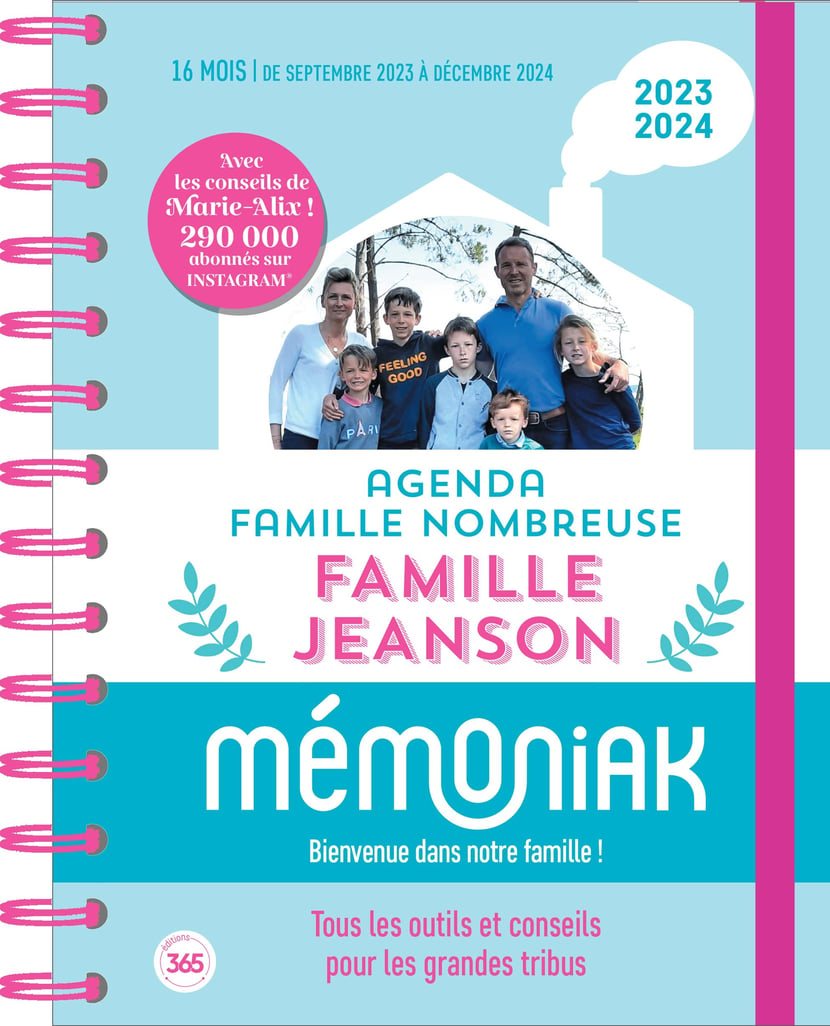 Agenda familial Famille nombreuse avec Marie Alix Jeanson