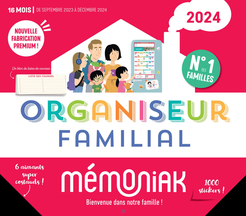 Organiseur familial 2024 - Mémoniak - planner