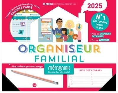 Mémoniak : organiseur familial - De septembre à décembre (édition 2025 