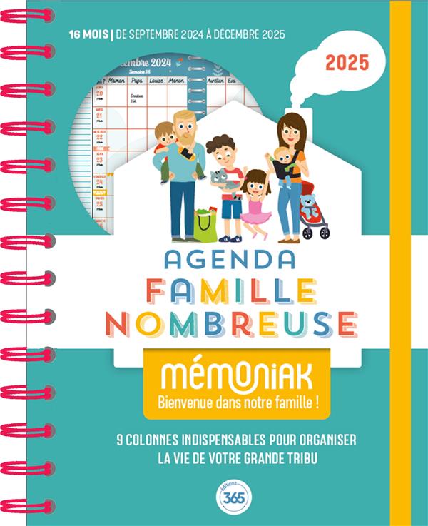 Mémoniak : Agenda famille nombreuse : De septembre 2024 à décembre 2025 