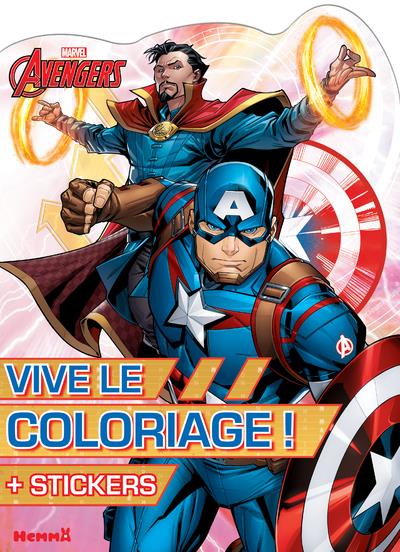 Marvel avengers - vive le coloriage ! (dr strange et captain america) :  Collectif - 2508054348 - Livres jeux et d'activités