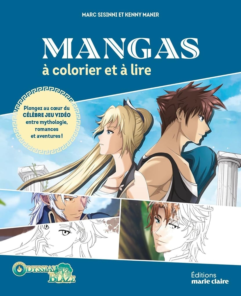 Mangas à colorier et à lire : Odyssian blaze - Plongez au coeur du célèbre  jeu vidéo entre mythologie, romances et aventures ! | Cultura