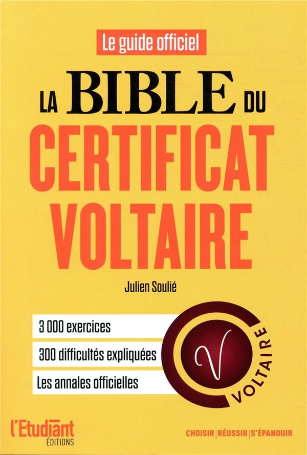 Le Grand Livre de l'orthographe - Certificat Voltaire