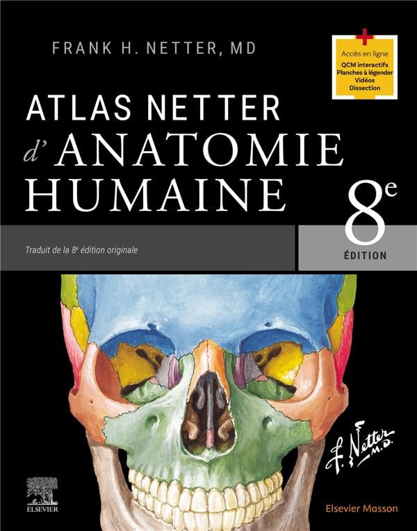 Atlas Netter d'anatomie humaine (8e édition) : Frank H. Netter - 2294773691
