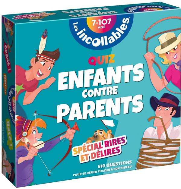 Les incollables : quiz enfants contre parents : spécial rires et délires :  Collectif - 2809677573 - Livres de Jeux et Escape Game