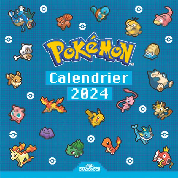 Calendrier Pixel Art : Bonne année avec Pokémon (édition 2024) - Agenda  2023 - Agendas - Calendriers