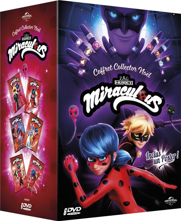 Miraculous, les aventures de LadyBug et Chat Noir - Coffret Collector Noël  - Jeunesse - famille - Films DVD & Blu-ray