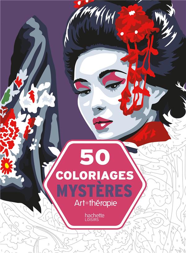 50 coloriages mystères - art-thérapie - Livres Coloriage