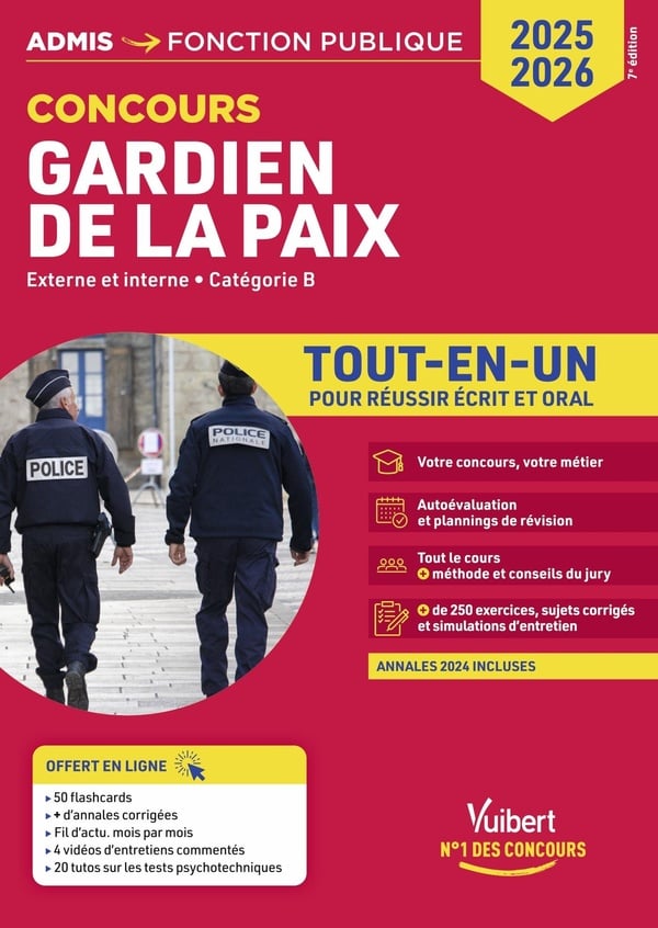 Concours Gardien de la paix Catégorie B Toutenun 20 tutos + fil