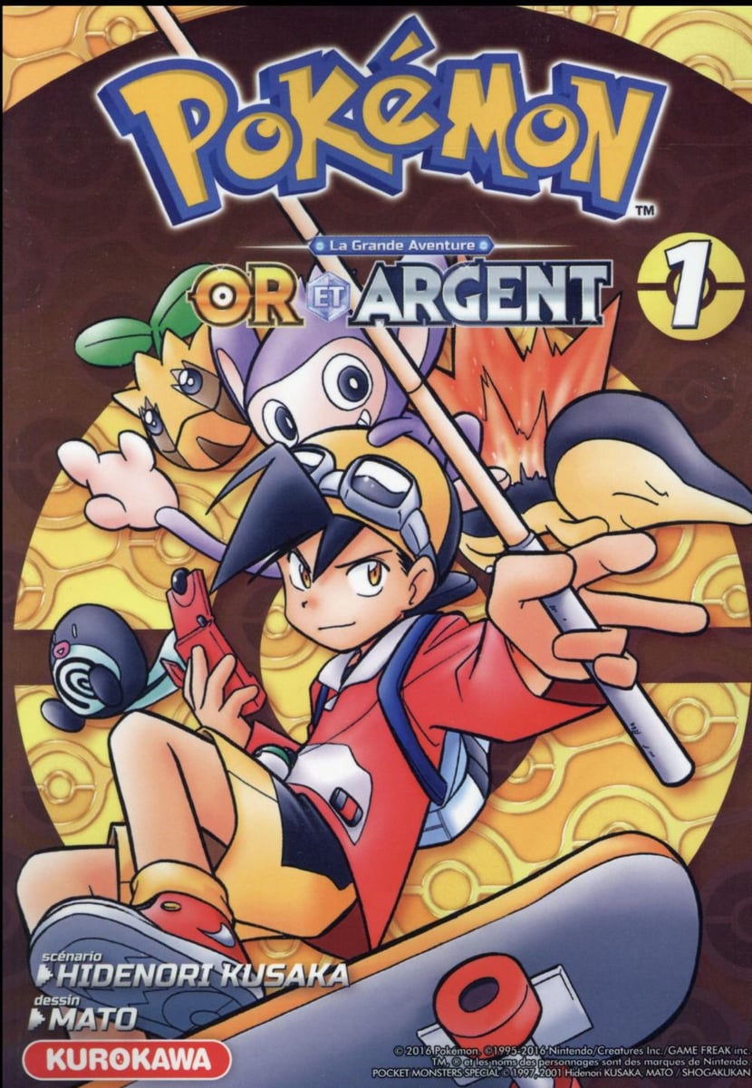 Pokemon - la grande aventure - or et argent t.1 - 2368522212 - Mangas  Shonen