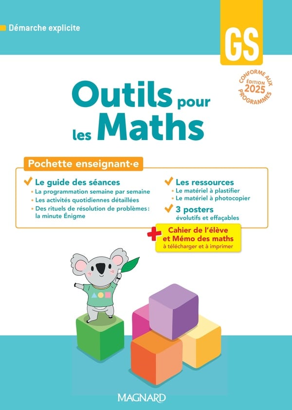 Outils pour les maths GS Guide pédagogique Posters Fiches