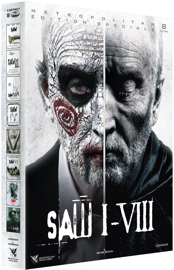 Saw : L'intégrale 8 films - Saw I-VIII - Angoisse - Horreur - Films DVD &  Blu-ray