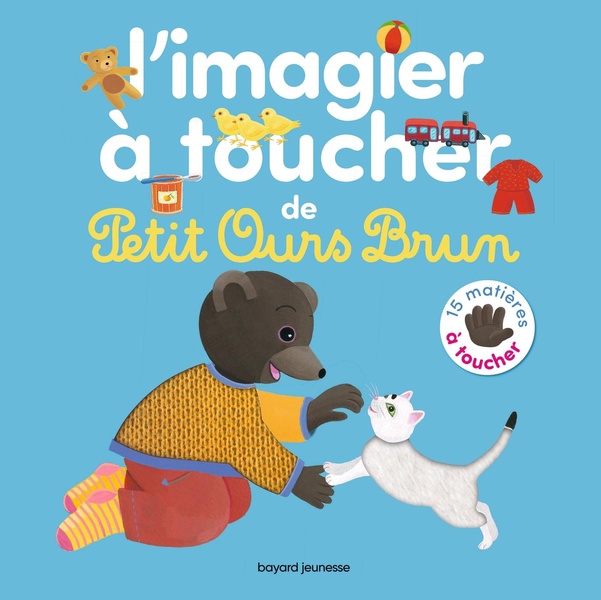 couverture de : L'imagier &agrave; toucher de Petit Ours brun