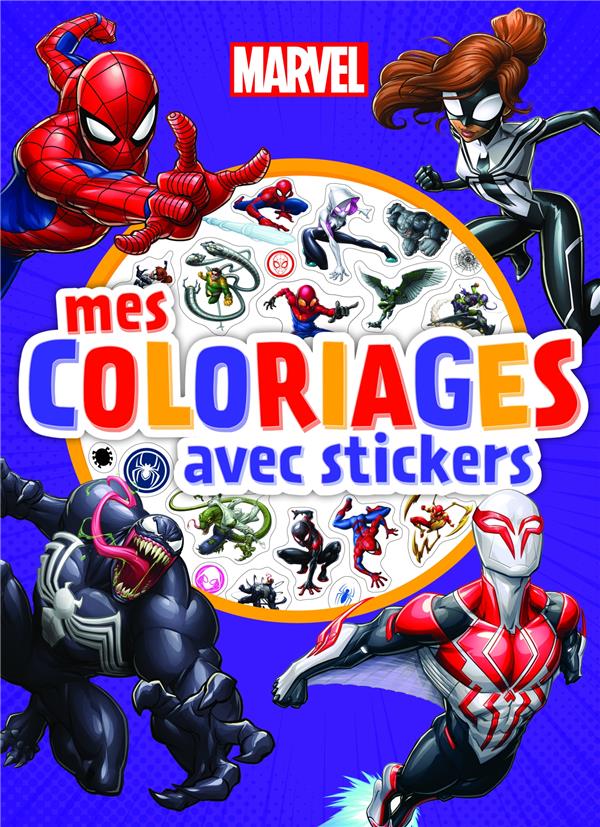Mes coloriages avec stickers : Marvel Spidey et ses amis
