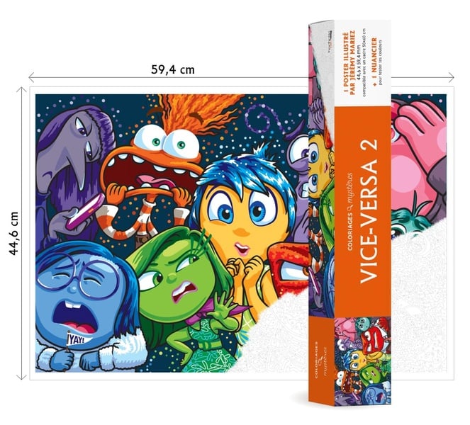 Atelier créatif - Coloriages mystères : Poster mystères : Vice-Versa 2 | Cultura