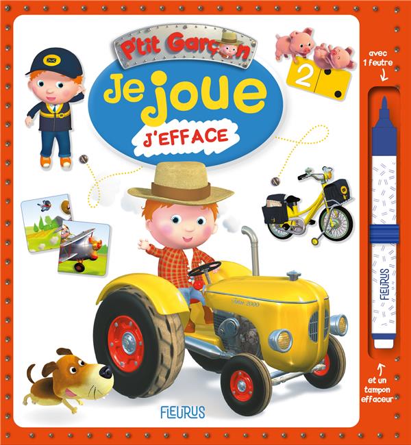 P'tit Garçon : je joue, j'efface - tracteur : Alexis Nesme - 2215183748 -  Loisirs créatifs - Livres jeux et d'activités