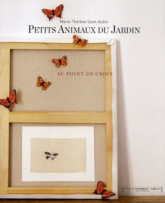 Petits animaux de jardin au point de croix : Marie-Thérèse Saint