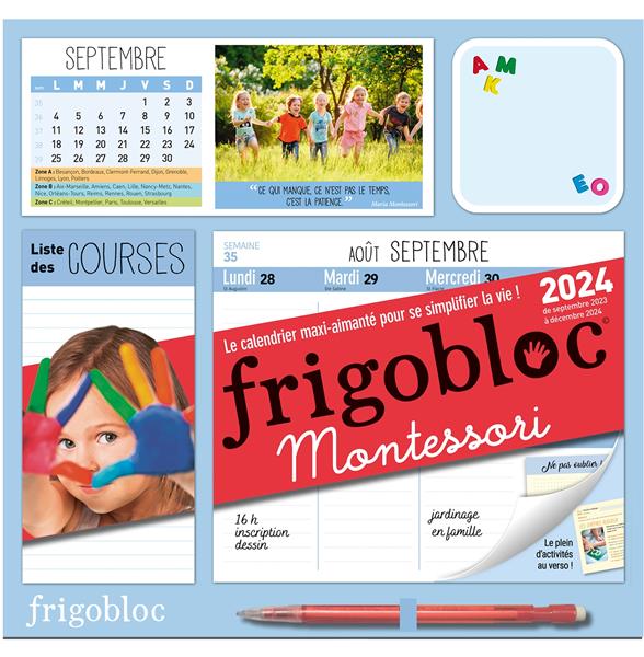 Promo Frigobloc - Calendrier Familial - De Septembre 2023 à