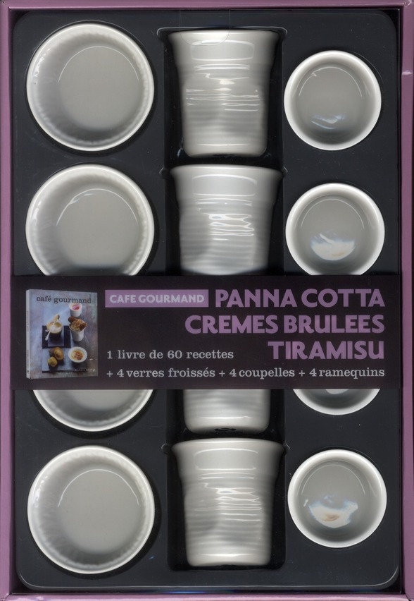 Coffret café gourmand - panna cotta, cremes brulees, tiramisu : Collectif -  2263056602