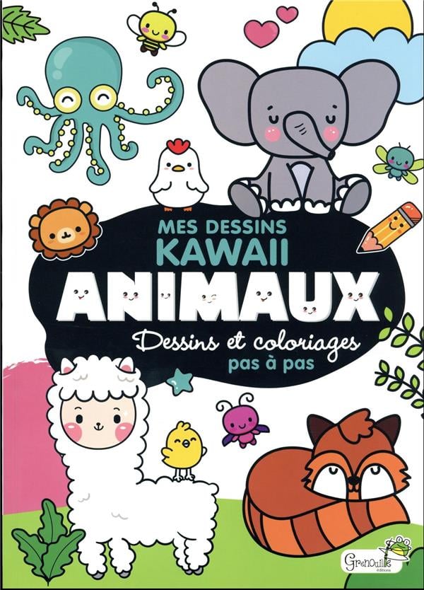 livre de coloriage animaux mignons pour enfants dès 2 ans : Cahier