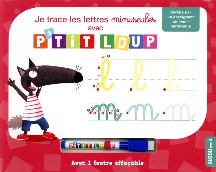 Mes premières lettres minuscules, dès 4 ans - Avec 1 feutre effaçable 2  couleurs