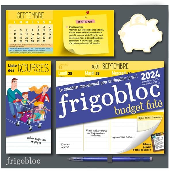 Frigobloc Hebdomadaire - Calendrier d'organisation familiale (de