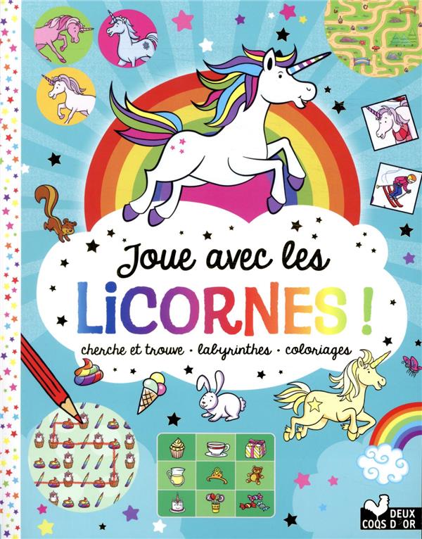 Grand Cahier d'Activités LICORNES Enfants de 4 à 8 Ans