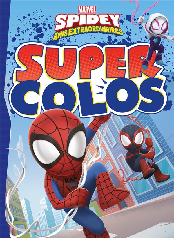 Spiderman au dessus des toits de New York - Livres et Comics - Coloriages  difficiles pour adultes