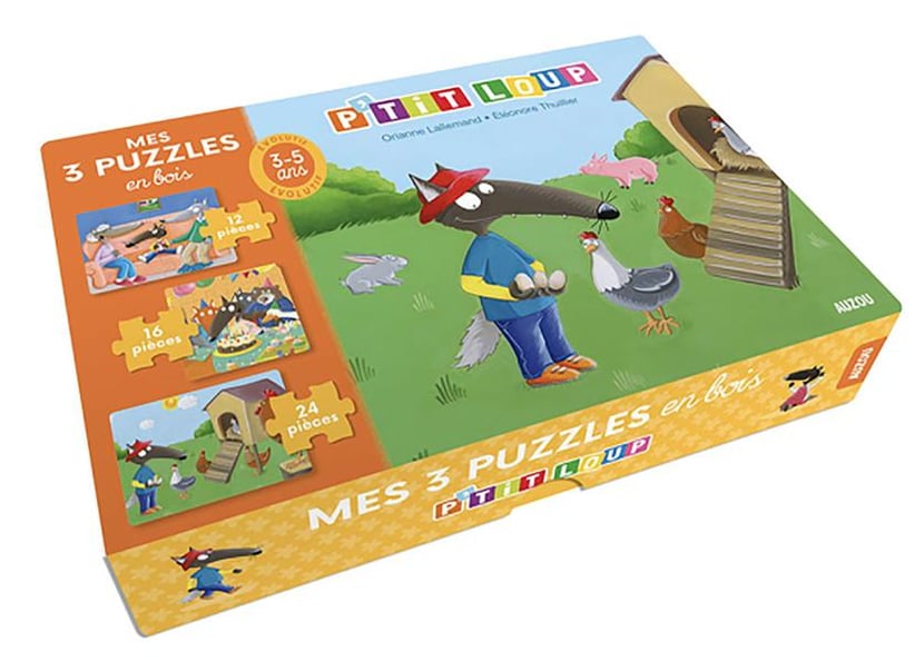 P'tit loup - puzzle en bois - Livres pour enfants dès 3 ans