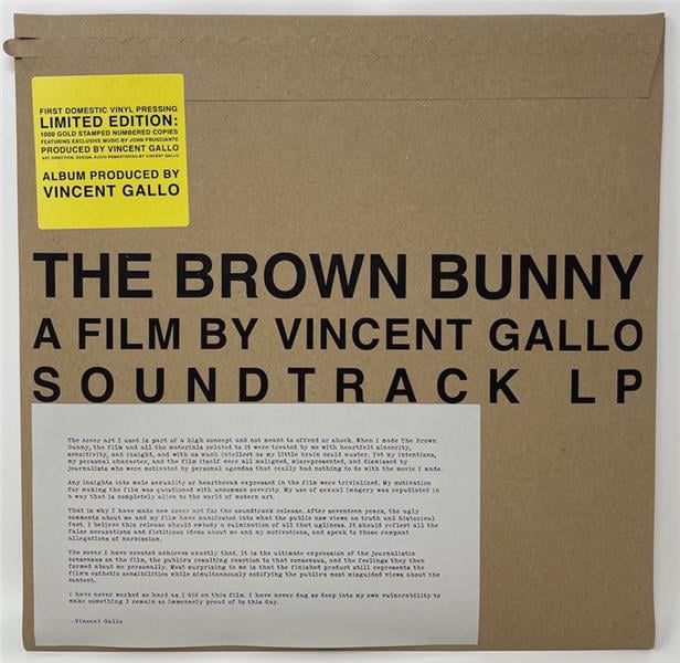 The Brown Bunny : Vincent Gallo - Bandes originales de films 