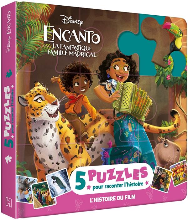 Encanto : la fantastique famille madrigal - 5 puzzles pour raconter l' histoire - l'histoire du film : Disney - 2017177105 - Livres pour enfants  dès 3 ans
