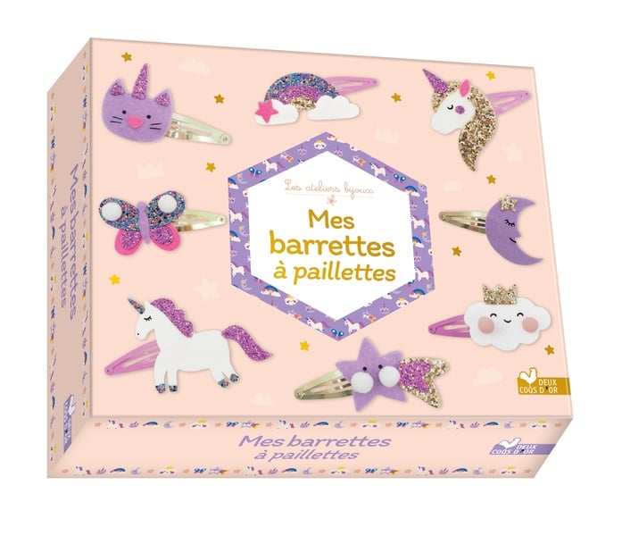 Barrette à Cheveux Petits Cœurs Pierres Naturelles - Ysie